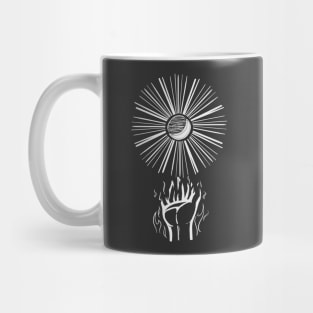 Burning in the Sun and Moon Mug